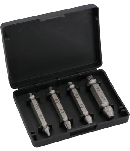 4pc Screw Extractor Grip Broken SpeedOut Stud Remover PH1 to PH4 Easyout