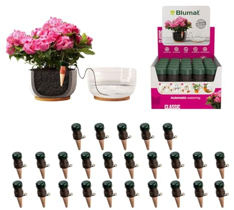 Blumat - Pali classici di irrigazione automatica, confezione da 25, meno preoccupati per l'irrigazione, ideale per le vacanze