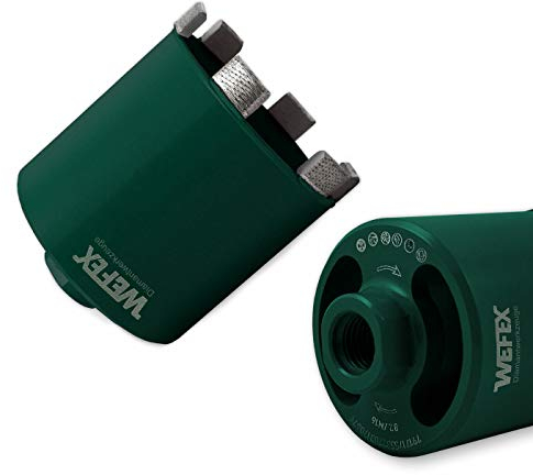 WEFEX Diamant-Dosensenker Matrix-Hero mit Absaugöffnungen 82 mm M16 Beton Kalksandstein Stahlbeton