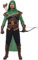 Spooktacular Creations Robin Hood Kostüm, Deluxe Herren Kostüm Set aus Leder für Halloween Dress Up Party (Medium, Green)