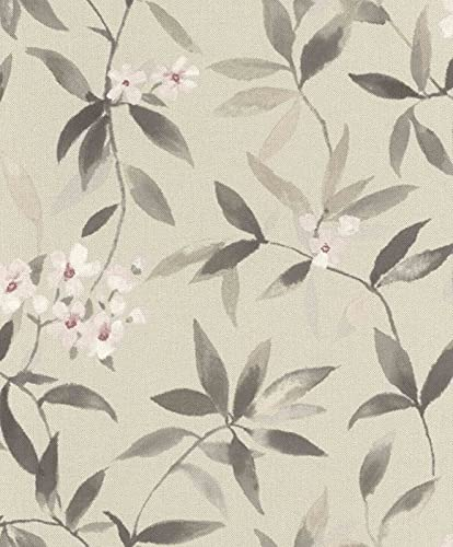 Rasch Tapeten Vliestapete (Natürlich) Beige 10, 05 M x 0, 53 M Poetry 424928