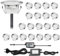 20er Set LED Treppen Bodeneinbaustrahler, RGB WiFi Terrasse Licht IP67 Wasserdicht Terrassen Einbaustrahler Kompatibel mit Amazon Alexa, Google Home, Ø60mm LED Bodeneinbauleuchten Steuerbar via App