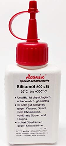 (120€/1L) 100ml ÄRONIX Profi Siliconöl 500 cst Hochtemperaturöl Gleitmittel Trennmittel Silicon Öl