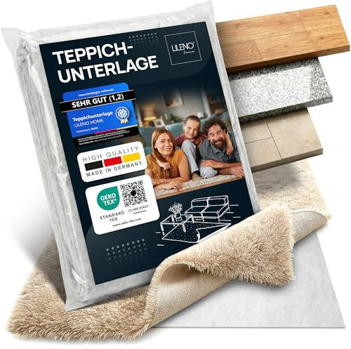 Lileno Home Non-Slip Fleece Carpet Underlay (50 x 80 cm) Anti-Slip Mat for All Floors - Perfect Stopper for a Safe Home