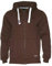 ROCK-IT Apparel Felpa con Cappuccio da Uomo [S-5XL] Giacca con Cappuccio in Pile I con Zip I Perfetta per l'autunno e l'inverno I Marrone M