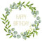 Servietten Geburtstag 20 Servietten Happy Birthday im Kranz Geburtstag Tischdeko 33 x 33 cm