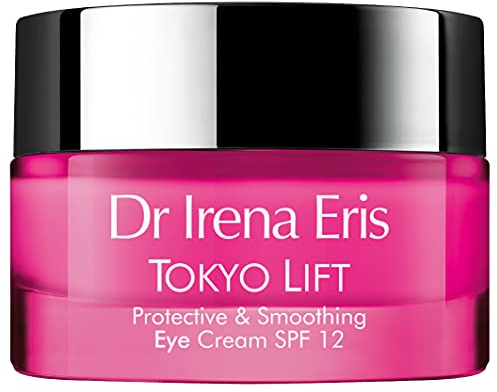Dr Irena Eris - Augencreme Tokyo Lift Schützende Glättende, Augencreme Anti Aging mit LSF 12, Feuchtigkeitscreme, Schutzcreme für Frauen, Augencreme Gegen Falten - 15 ml