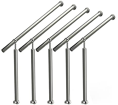 LZQ Edelstahl Geländer Eingangsgeländer Treppengeländer Handlauf für Treppen Wandhandlauf Außen Innen Treppenhaus - 120cm