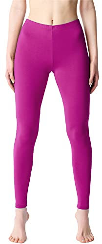 Bellivalini Leggings Lunghi Pantaloni Donna BLV50-203 (Fucsia, S)