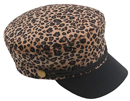 Orbgons Frauen Flat Seafood Mütze Retro Beret hat Top Navy Druck lässige Baseballmützen Helm Mütze Kinder (Khaki, One Size)