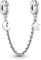 BEEUVIP Damen Halbmond und Stern Sicherheitskette Charm Anhänger für Armband 925 Sterling Silber Geburtsstein Charms Beads passend für Armband