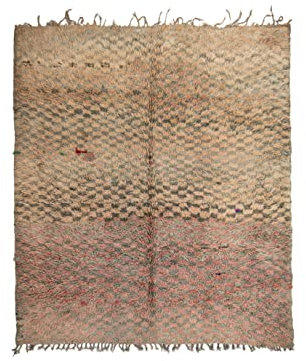Marokkanische Beni Mguild Berber Teppich Orient Teppich - 100% handgewebte natürlich Tribal Wolle Teppich - Diamant Formen - 230 x 193
