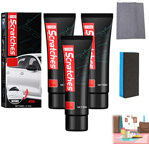 Camic Scratch Free Stove Top Scratch Remover, Cooktop Heavy Duty Cleaner and Polish, Glass Ceramic Stove Top Cleaner, Multipurpose Cooktop Cleaner for Household (3PCS,60ML)