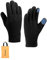 EaseZone Winterhandschuhe Herren & Damen Fahrrad Handschuhe Winddicht Handschuhe Damen Thermohandschuhe Fahrradhandschuhe Laufhandschuhe Touchscreen Schwarz Polarfleece mit Aufbewahrungstasche, XL