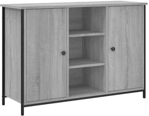 vidaXL Sideboard Grau Sonoma 100x35x70 cm Holzwerkstoff