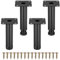Zocipro 4Pcs Patas para Muebles Regulables, Patas Metálicas para Muebles de 10cm con Tornillos, Patas de Repuesto de Muebles de Metal para Sofá, Mesa, Silla, Escritorio, Cocina, Armario