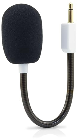 LEFXMOPHY White Blackshark V2 Mic Replacement for Razer BlackShark V2 and V2 Pro Wireless Gaming Headset 3.5mm Detachable Game Boom Microphone