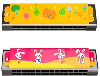 2 Pcs Mundharmonika Kinder Harmonica for Children Children's Harmonica Mundharmonika Kinder Harmonica Toy AnfäNger für Anfänger Profis Spielzeug Geschenke für Anfänger Festivals Geschenke