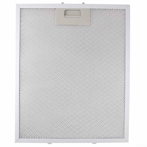 Dunstabzugshauben-Filter, Metall-Fettfilter für Dunstabzugshaube, Aluminium-Fettfilter Austauschfilter Metallfettfilter, 340 x 280 x 9 mm, silberfarben, 2 Stück