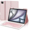 IVEOPPE Keyboard Case for iPad Air 13 inch 2024 M2- Keyboard for iPad Pro 12.9-inch 6th, 5th, 4th, 3rd gen, 7-Color Backlight, Detachable Bluetooth Keypad for iPad Pro 12.9- English Layout, Pink