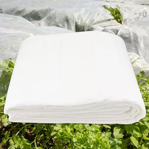 Leikedun Tissu non tissé pour plantes 40 g/m², couvre-plantes d'hiver 2,5 x 10 m, voile de protection pour cultures, protection des plantes contre le froid, bâche anti-gel non tissée pour plantes et