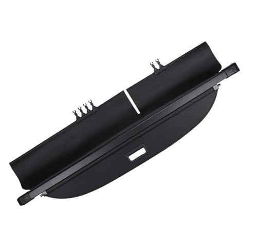 POMPOMPUR Laderaumabdeckung Einziehbare Gepäckablage Sichtschutz Laderaumabdeckung Zubehör Für Toyota Für RAV4 2014 2015-2018(Black Leather)