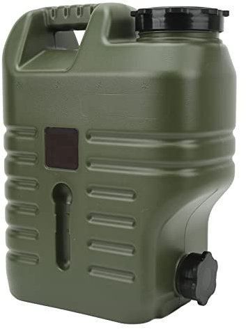 Masyrt Cubo de almacenamiento de agua, 12 L, recipiente de agua grande, contenedor de agua para exteriores, con grifo y tubo de extensión, recipiente de agua de emergencia