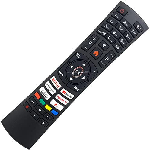 Original Replacement RC4591P TV Remote Control Compatible with Bush DLED55UHDHDRS1 Smart 4K UHD HDR LED Freeview