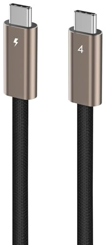 Ubluker Cavo USB C a USB C 40Gbps 5M, 240W 100W 60W USB4 24PIN per Thunderbolt 4 Emarker 48V 5A PD 3.1 Video Audio Sinc Dati Ricarica Rapida per iPhone17 16 15 Galaxy S26 25 Monitorare PC Mac Laptop