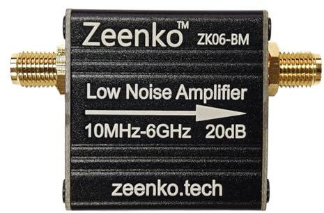 AURSINC ZK06-BM Rauscharmer Verstärker LNA-Modul, Breitband, 10 M-6 GHz, 20 dB @ 3 GHz Verstärkung, USB-betrieben, verwendet für Tiny SA Ultra, für RF und Software Defined Radio (SDR), eingebauter 300