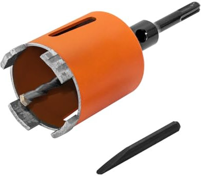 Meccion Sierra Corona Perforadora de Diamantada 50mm con SDS Plus Adaptador, Broca de Diamante para Hormigón, Cemento, Ladrillo, Muro de Piedra (68mm)