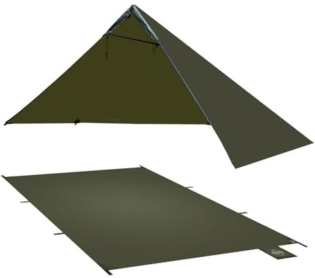 Onewind Ultraleichter Unterstand und Fußabdruck, Leichter Poncho-Unterstand mit 4000 mm wasserdichtem Zeltfußabdruck