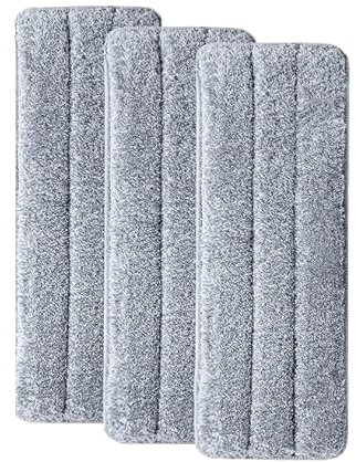 Reinigungsechnik - Mopa de microfibra (40 cm, 3 unidades, repuesto para mopa de suelo), color gris HouseVac