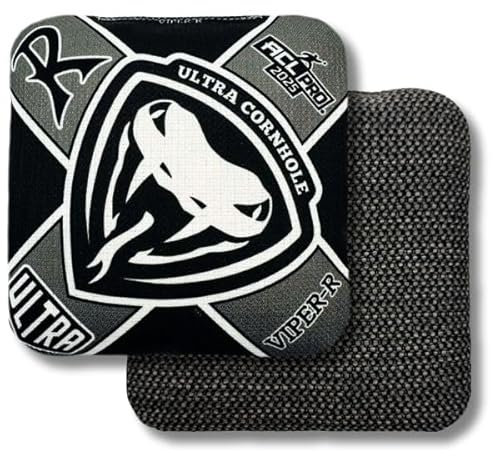 Ultra Cornhole Bags Viper-R Cornhole Bag Set - ACL Approved (Charcoal)
