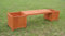 Mucola Gartenbank mit Pflanzkasten 180x40x40CM Sitzbank Parkbank mit Pflanzkasten Terrassenbank