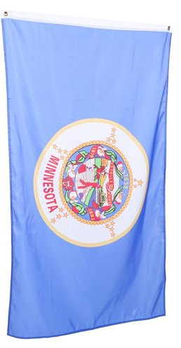 MOBUTOFU Minnesota Flagge Ornament Große Amerikanische Staatsflagge Für Wohnkultur Festliches Banner