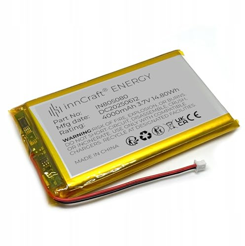 Lithium Polymer Akku innCraft Energy 4000mAh 3.7V, 80x50x8 Modell 805080 2P Molex 51021-020 1.25mm Anschluss
