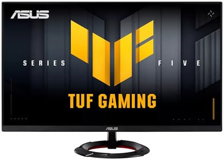 ASUS TUF Gaming VG249Q5R Monitor de 23,8 Pulgadas, Full HD (1920 x 1080), 200 Hz, Fast IPS, ELMB, 0.3 ms GTG (mín), Altavoz estéreo, DisplayWidget Center, AI Visual