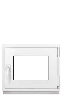 Framex Ventana de plástico blanco ancho x alto 60 x 50 cm (600 x 500 mm) 3 compartimentos (32 mm) basculante DIN derecho – Premium – Todos los tamaños