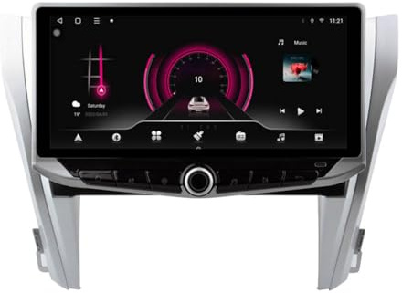 10,9 Zoll QLED Android Auto Multimedia Stereo für Toyota Camry 8 50 55 2015-2017 Head Unit Radio GPS Navi WIFI BT Carplay SWC Telefonhalter Typ C Aufladen