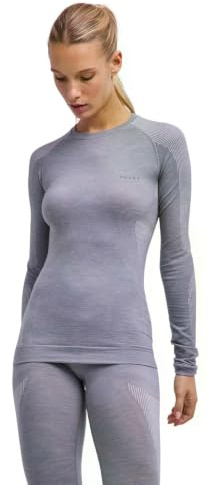 FALKE Women's Wool-Tech Light Round Neck Longsleeved Sports Functional Shirt Thermoregulating for Hot and Cold Weather Breathable Climate-Regulating Odour-Neutralising Wool Functional Yarn 1 piece