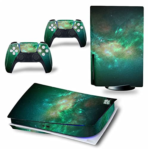 Adesivo Skin Per PS5 Skin Disc Edition & Digital Edition Console E Controller Vinyl Cover Skins Wraps Resistente Ai Graffi, Compatibile Con PS5 358180 Decalcomania Per Cover(Digital Edition)
