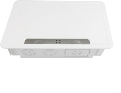 Niceminiwall 9-Zoll-Einbau-TV-Media-Box mit Steckdose und Netzwerkgehäuse, Wand-Kabelmanagementsystem für Home Entertainment, passend für Standard-40,6 cm Bolzen, Kunststoff