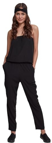 Urban Classics Damen Jumpsuit ohne Ärmel aus Viskose Material, Frauen Einteiler Ladies Viscose Bandeau Jumpsuit in vielen Farbvarianten, Größen XS - 5XL