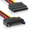 SATA 15 Pin Strom Verlängerungskabel | 15cm | Kabel Power Stecker/Buchse Serial-ATA | S-ATA 15 Pin Buchse Verlängerung –MOVOJA
