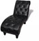 Tidyard Kunstleder Liegesessel, Relaxliege mit Knopf, Ergonomischen Designs, Braun