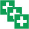 3X Aufkleber ERSTE Hilfe Schild Hinweis Warnaufkleber Medizin Verbandskasten