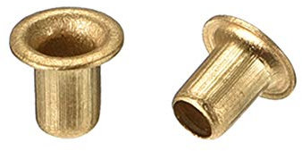 sourcing map Hollow Rivet,3mm x 4mm Through Hole Copper Hollow Rivets Grommets Double-Sided Circuit Board PCB 200Pcs