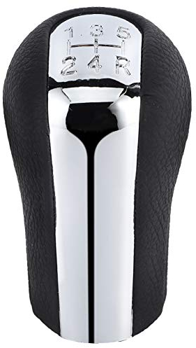 Hlyjoon - Pomo de palanca de cambios (5 velocidades), color negro y negro