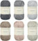 Schachenmayr Catania, Set grau braun Handstrickgarne